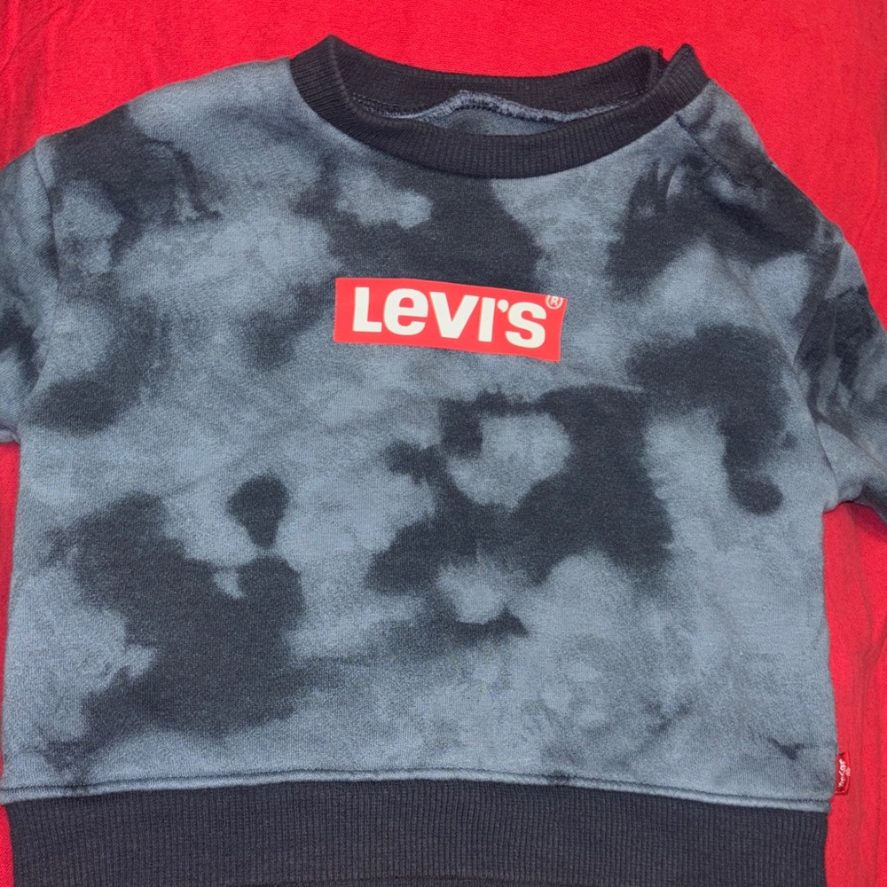 Levi's Kids Black Tie-Dye Sweatshirt